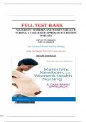 Test Bank for Maternity Newborn and Women’s Health Nursing: A Case-Based Approach 1st Edition O’Meara: ISBN-10 1496368215 ISBN-13 978-1496368218, A+ guide.