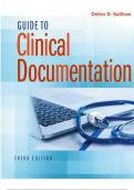 [Test Bank] Guide to Clinical Documentation 3rd Edition by Debra D Sullivan