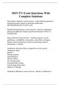 MSN 571 Exam Questions With Complete Solutions