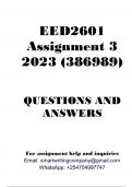 EED2601 Assignment 3 2023 (386989) - QUALITY ANSWERS