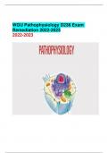 WGU pathophysiology D236 Exam  2022 Latest Update 