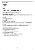 AQA  AS ENGLISH LITERATURE B Paper 1B Literary genres: Drama: Aspects of comedy  Thursday 18 May 2023