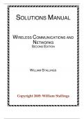 SOLUTIONS MANUAL WIRELESS COMMUNICATIONS AND NETWORKS SECOND EDITION WILLIAM STALLINGS