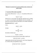 Apuntes ecuaciones diferenciales 