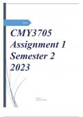 CMY3705 Assignment 1 Semester 2 2023 