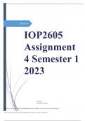 IOP2605-  Assignment4 - Semester1- CHAMBERLAIN COLLEGE OF NURSING - 2023_2024