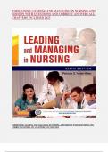 YODER-WISE: LEADING AND MANAGING IN NURSING, 6TH EDITION WITH QUESTIONS AND CORRECT ANSWERS ALL CHAPTERS INCLUDED 2023
