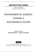 [Environmental Science Toward A Sustainable Future,Wright,13e] Solutions Manual: Master 2024 Exams