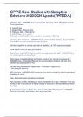 CIPP/E Case Studies- with Complete Solutions (2023/2024 Update) (Graded A+)