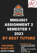 MNG4801 Assignments 2 2023 (ANSWERS)