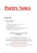 Grade 12 Poetry IEB finial exams 
