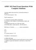 APHY 102 Final Exam Questions With Complete Solutions