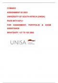COM4803 ASSIGNMENT 02 2023 - UNISA - PASS WITH 80%+