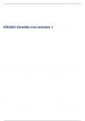 AFK2601 (SEMESTER 1 2023)- GEREELDE VRAE
