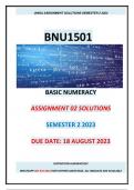 BNU1501 Assignments 1 ,2 & 3 Solutions, Semester 2, 2023