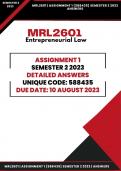 MRL2601 Assignment 1 (Answers) Semester 2 2023 (588435) Due: 10 August 2023