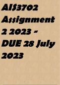 AIS3702 Assignment 2 2023 - DUE 28 July 2023