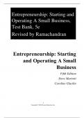 Test Bank for Entrepreneurship Starting and Operating A Small Business 5th edition by Steve Mariotti, Caroline Glackin