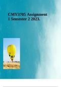 CMY3705 Assignment 1 Semester 2 2023.