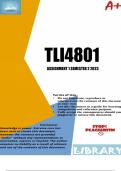 TLI4801 ASSIGNMENT 1 SEMESTER 2 2023