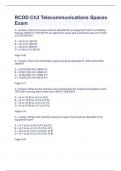 RCDD Ch3 Telecommunications Spaces Exam 