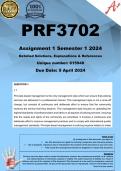 PRF3702 Assignment 1 (COMPLETE ANSWERS) Semester 1 2024 (615948) - DUE 5 April 2024