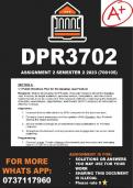 DPR3702 Assignment 2 Semester 1 2023 (ANSWERS)