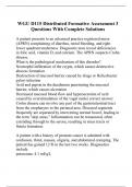 WGU D115 Distributed Formative Assessment 3 Questions With Complete Solutions