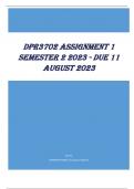 DPR3702 Assignment 1 Semester 2 2023 - DUE 11 August 2023
