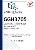 GGH3705 Assignment 2 (DETAILED ANSWERS) Semester 1 2024 - DISTINCTION GUARANTEED 