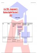 i-to-i TEFL - Assignment 5 - Business English Plan level 1 2023