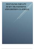 TEST BANK FOR LPN TO RN TRANSITIONS 4TH EDITION CLAYWELL.pdf