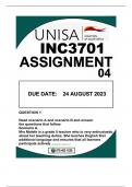 INC3701 Assignment 04 DUE24AUGUST.2023