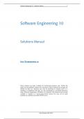 Master Your Classes in 2024 with [Software Engineering, Sommerville,10e] Solutions Manual