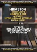 Accurate Referenced Answers for HRM3704 Assignment 2 Semester 2 2023