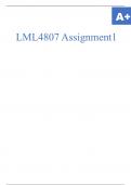 LML4807 Assignment1.