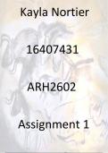 ARH2602 Assignment 1 Semester 1 2023 (Unisa) Pass with 90%+