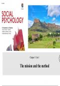 Chapter 1 & 2 notes: Social Psychology