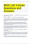 Bundle For LAT Exam Questions with Complete Solutions