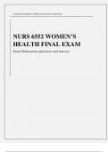 NRNP 6552 Week 11 Final Exam LATEST 2022/2023(Verified answers)100%PASS