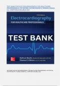 TEST BANK FOR ELECTROCARDIOGRAPHY FOR HEALTHCARE PROFESSIONALS, 5TH EDITION, KATHRYN BOOTH, THOMAS O’BRIEN ALL CHAPTERS AVAILABLE 2023