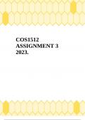 COS1512 ASSIGNMENT 3 2023.