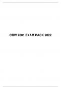 CRW 2601 EXAM PACK 2022, University of South Africa, UNISA
