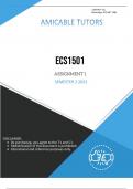 ECS1501 ASSIGNMENT 1 SEMESTER 2 2023