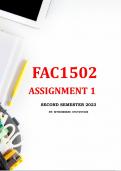 FAC1502, Assignment 1, Semester 2,  2023