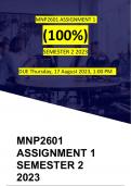 MNP2601 ASSIGNMENT 1 SEMESTER 2 2023 (DUE Thursday, 17 August 2023, 1:00 PM)