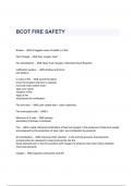 BCOT FIRE SAFETY QUESTIONS & ANSWERS 2023 ( A+ GRADED 100% VERIFIED)