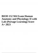 bIOD 152 (Essential Human Anatomy and Physiology II) Exam Questions With Answers | Latest Update 2023/2024 (GRADED A+)