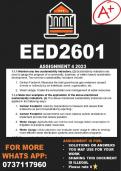 EED2601 Assignment 4 2023 (ACCURATE ANSWERS/SOLUTIONS)