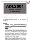 ADL2601 Assignment 1 Semester 2 (Due 22 August 2023)